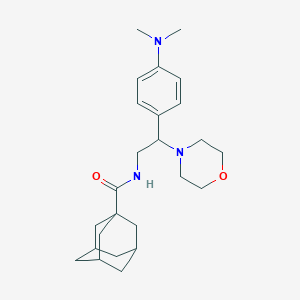 molecular formula C25H37N3O2 B2753633 N-{2-[4-(dimethylamino)phenyl]-2-(morpholin-4-yl)ethyl}adamantane-1-carboxamide CAS No. 932363-58-1