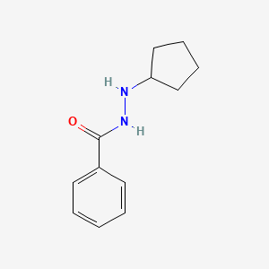 molecular formula C12H16N2O B2753696 N'-cyclopentylbenzohydrazide CAS No. 24214-81-1