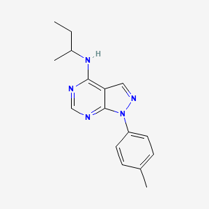 molecular formula C16H19N5 B2753715 N-(butan-2-yl)-1-(4-methylphenyl)-1H-pyrazolo[3,4-d]pyrimidin-4-amine CAS No. 872622-66-7
