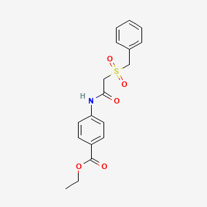 Ethyl 4-(2-(benzylsulfonyl)acetamido)benzoate