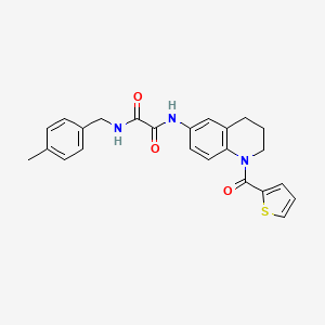 N1-(4-methylbenzyl)-N2-(1-(thiophene-2-carbonyl)-1,2,3,4-tetrahydroquinolin-6-yl)oxalamide