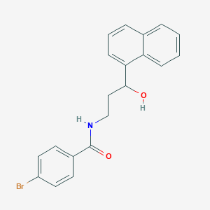 4-Bromo-N-[3-hydroxy-3-(naphthalen-1-YL)propyl]benzamide