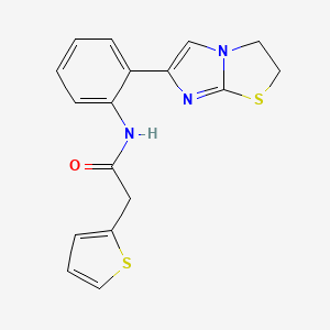 N-(2-(2,3-dihydroimidazo[2,1-b]thiazol-6-yl)phenyl)-2-(thiophen-2-yl)acetamide