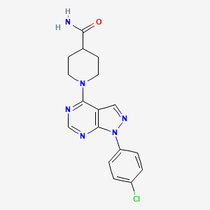 1-(1-(4-chlorophenyl)-1H-pyrazolo[3,4-d]pyrimidin-4-yl)piperidine-4-carboxamide