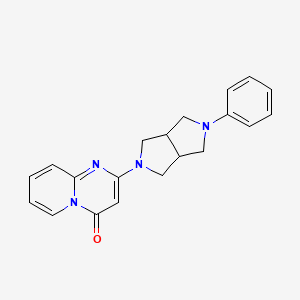 2-(2-Phenyl-1,3,3a,4,6,6a-hexahydropyrrolo[3,4-c]pyrrol-5-yl)pyrido[1,2-a]pyrimidin-4-one