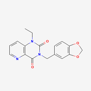3-(1,3-benzodioxol-5-ylmethyl)-1-ethylpyrido[3,2-d]pyrimidine-2,4(1H,3H)-dione