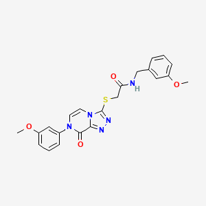 N-(3-methoxybenzyl)-2-((7-(3-methoxyphenyl)-8-oxo-7,8-dihydro-[1,2,4]triazolo[4,3-a]pyrazin-3-yl)thio)acetamide