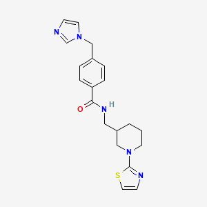 4-((1H-imidazol-1-yl)methyl)-N-((1-(thiazol-2-yl)piperidin-3-yl)methyl)benzamide
