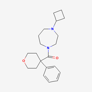 (4-cyclobutyl-1,4-diazepan-1-yl)(4-phenyltetrahydro-2H-pyran-4-yl)methanone