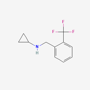N-{[2-(trifluoromethyl)phenyl]methyl}cyclopropanamine