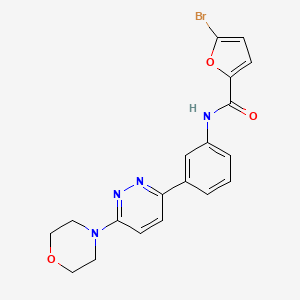 5-bromo-N-(3-(6-morpholinopyridazin-3-yl)phenyl)furan-2-carboxamide