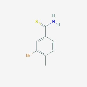 molecular formula C8H8BrNS B2753858 3-Bromo-4-methylbenzenecarbothioamide CAS No. 903522-17-8