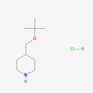 molecular formula C10H22ClNO B2753879 4-(tert-Butoxymethyl)piperidine hydrochloride CAS No. 2287314-54-7