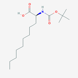 molecular formula C16H31NO4 B2753919 (2S)-2-(Boc-amino)undecanoic acid CAS No. 1821826-83-8