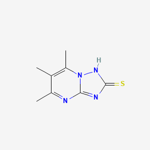 molecular formula C8H10N4S B2753959 Trimethyl-[1,2,4]triazolo[1,5-a]pyrimidine-2-thiol CAS No. 250674-98-7