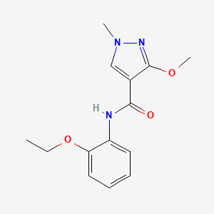 molecular formula C14H17N3O3 B2753979 N-(2-ethoxyphenyl)-3-methoxy-1-methyl-1H-pyrazole-4-carboxamide CAS No. 1014027-26-9
