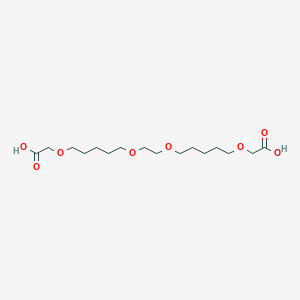 molecular formula C16H30O8 B2753998 Bis-PEG1-C-PEG1-CH2COOH 