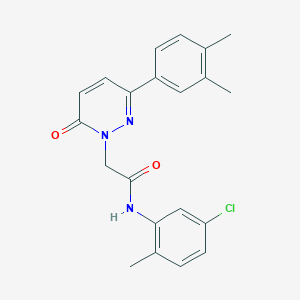 molecular formula C21H20ClN3O2 B2754039 N-(5-chloro-2-methylphenyl)-2-(3-(3,4-dimethylphenyl)-6-oxopyridazin-1(6H)-yl)acetamide CAS No. 1252916-56-5