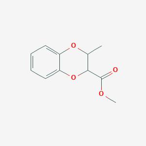 molecular formula C11H12O4 B2754109 Methyl 3-methyl-2,3-dihydro-1,4-benzodioxine-2-carboxylate CAS No. 885524-71-0