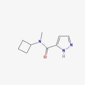 molecular formula C9H13N3O B2754159 N-cyclobutyl-N-methyl-1H-pyrazole-3-carboxamide CAS No. 1933652-39-1