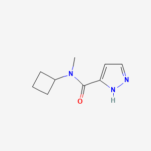 B2754159 N-cyclobutyl-N-methyl-1H-pyrazole-3-carboxamide CAS No. 1933652-39-1