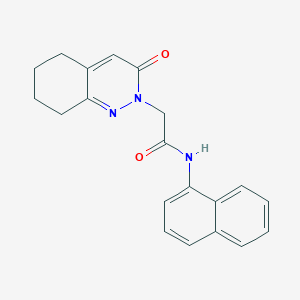 molecular formula C20H19N3O2 B2754212 N-(naphthalen-1-yl)-2-(3-oxo-2,3,5,6,7,8-hexahydrocinnolin-2-yl)acetamide CAS No. 932972-23-1