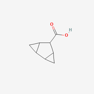molecular formula C8H10O2 B2754253 Tricyclo[4.1.0.02,4]heptane-5-carboxylic acid CAS No. 2378507-06-1