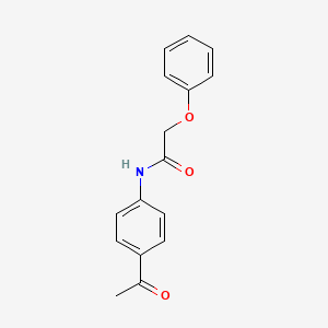 molecular formula C16H15NO3 B2754257 N-(4-acetylphenyl)-2-phenoxyacetamide CAS No. 127221-07-2