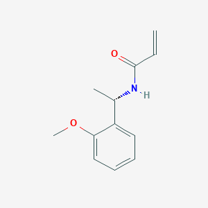 molecular formula C12H15NO2 B2754269 N-[(1S)-1-(2-Methoxyphenyl)ethyl]prop-2-enamide CAS No. 1567972-64-8