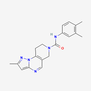 B2754322 N-(3,4-dimethylphenyl)-2-methyl-8,9-dihydropyrazolo[1,5-a]pyrido[3,4-e]pyrimidine-7(6H)-carboxamide CAS No. 1797288-03-9