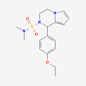 molecular formula C17H23N3O3S B2754341 1-(4-ethoxyphenyl)-N,N-dimethyl-1H,2H,3H,4H-pyrrolo[1,2-a]pyrazine-2-sulfonamide CAS No. 899949-34-9