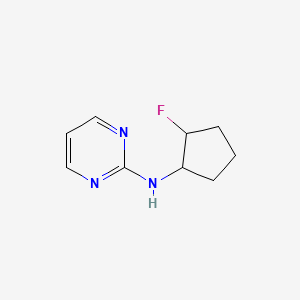 B2754371 N-(2-fluorocyclopentyl)pyrimidin-2-amine CAS No. 2201693-55-0