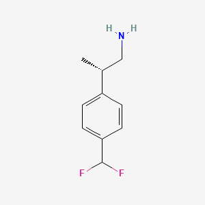 molecular formula C10H13F2N B2754384 (2S)-2-[4-(Difluoromethyl)phenyl]propan-1-amine CAS No. 2248183-52-8