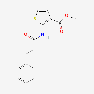 molecular formula C15H15NO3S B2754420 methyl 2-(3-phenylpropanamido)thiophene-3-carboxylate CAS No. 864940-34-1