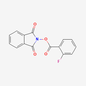 B2754436 2-{[(2-fluorophenyl)carbonyl]oxy}-1H-isoindole-1,3(2H)-dione CAS No. 681854-32-0