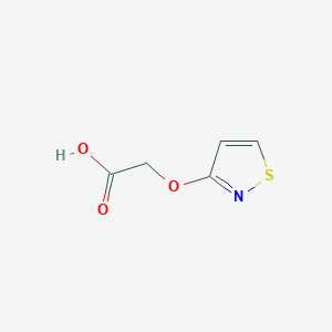 molecular formula C5H5NO3S B2754468 2-(1,2-Thiazol-3-yloxy)acetic acid CAS No. 2126159-57-5