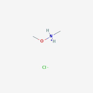 molecular formula C2H8ClNO B027545 N,O-Dimethylhydroxylamine hydrochloride CAS No. 6638-79-5