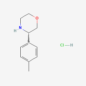 molecular formula C11H16ClNO B2754577 (S)-3-(p-Tolyl)morpholine hydrochloride CAS No. 1391510-98-7