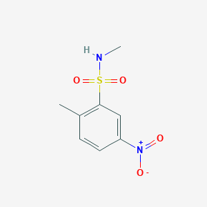 molecular formula C8H10N2O4S B2754580 N,2-dimethyl-5-nitrobenzenesulfonamide CAS No. 126148-12-7