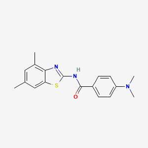 4-(dimethylamino)-N-(4,6-dimethylbenzo[d]thiazol-2-yl)benzamide