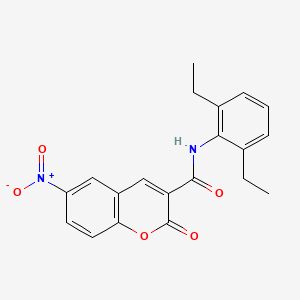 N-(2,6-diethylphenyl)-6-nitro-2-oxochromene-3-carboxamide