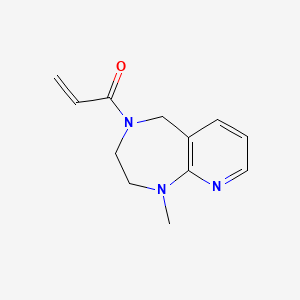 B2754672 1-(1-Methyl-3,5-dihydro-2H-pyrido[2,3-e][1,4]diazepin-4-yl)prop-2-en-1-one CAS No. 2361638-64-2