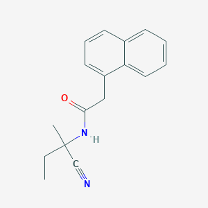 molecular formula C17H18N2O B2754707 N-(1-cyano-1-methylpropyl)-2-(naphthalen-1-yl)acetamide CAS No. 1252166-95-2