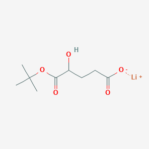 molecular formula C9H15LiO5 B2754774 Lithium(1+) ion 5-(tert-butoxy)-4-hydroxy-5-oxopentanoate CAS No. 2171461-36-0