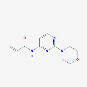 molecular formula C12H16N4O2 B2754810 N-(6-Methyl-2-morpholin-4-ylpyrimidin-4-yl)prop-2-enamide CAS No. 2305450-06-8