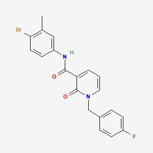 molecular formula C20H16BrFN2O2 B2754864 N-(4-bromo-3-methylphenyl)-1-[(4-fluorophenyl)methyl]-2-oxo-1,2-dihydropyridine-3-carboxamide CAS No. 1005300-33-3
