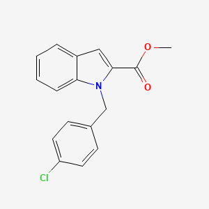 molecular formula C17H14ClNO2 B2754895 methyl 1-(4-chlorobenzyl)-1H-indole-2-carboxylate CAS No. 860611-52-5