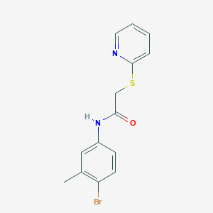 molecular formula C14H13BrN2OS B2754898 N-(4-bromo-3-methylphenyl)-2-(2-pyridinylsulfanyl)acetamide CAS No. 437644-53-6