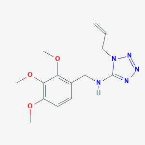 molecular formula C14H19N5O3 B275491 1-(PROP-2-EN-1-YL)-N-[(2,3,4-TRIMETHOXYPHENYL)METHYL]-1,2,3,4-TETRAZOL-5-AMINE 