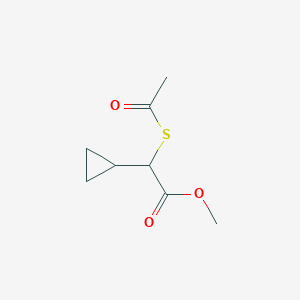 molecular formula C8H12O3S B2754921 Methyl2-(acetylsulfanyl)-2-cyclopropylacetate CAS No. 2309463-53-2